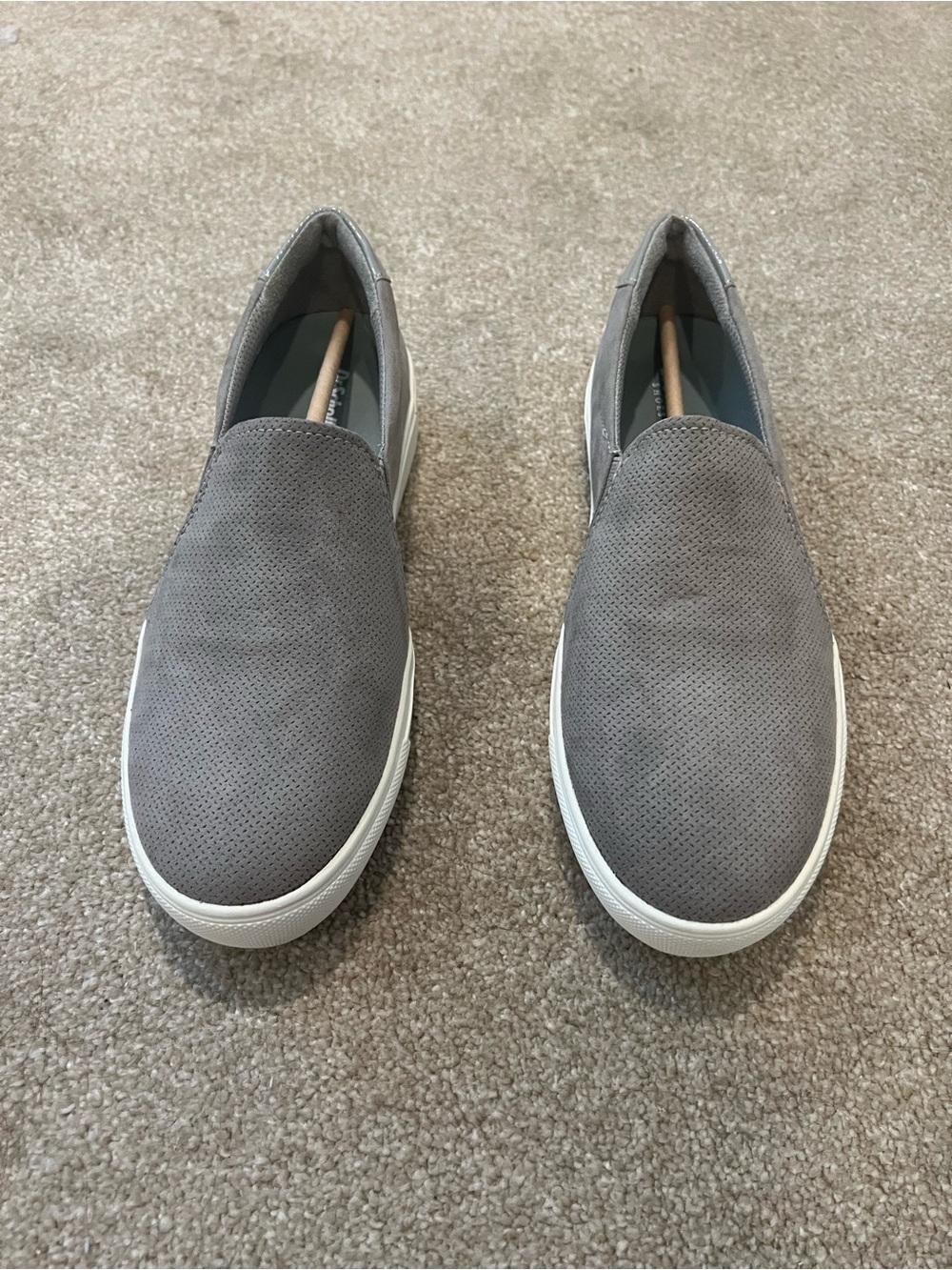 Dr. Scholl's Women's Slip-On Perforated Sneakers in Grey